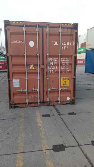 Używany kontener morski, szczelny, sprawny, 40 High Cube, CW – PK