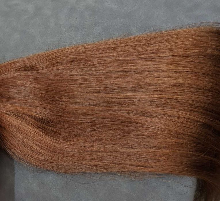 Омбре, натуральные волосы, срезы.  Горячее/холодное наращивание