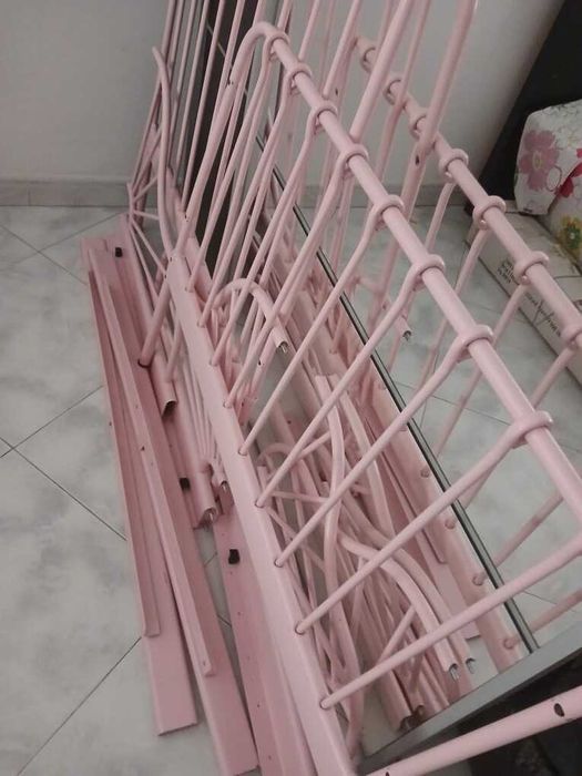 MINNEN
Estrut cama ext c/estrado ripas, branco, 80x200 cm colchão incl