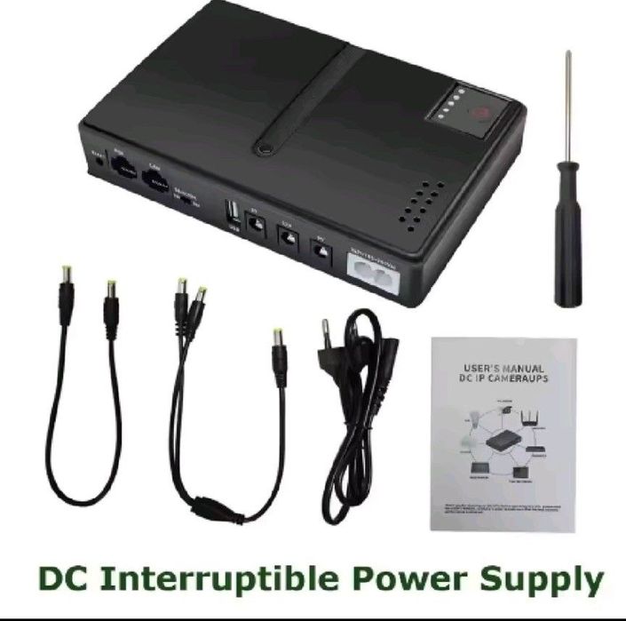 Упс UPS безперебійник для роутера модема DC1018L 4*18650 Li-Ion 18W 5/