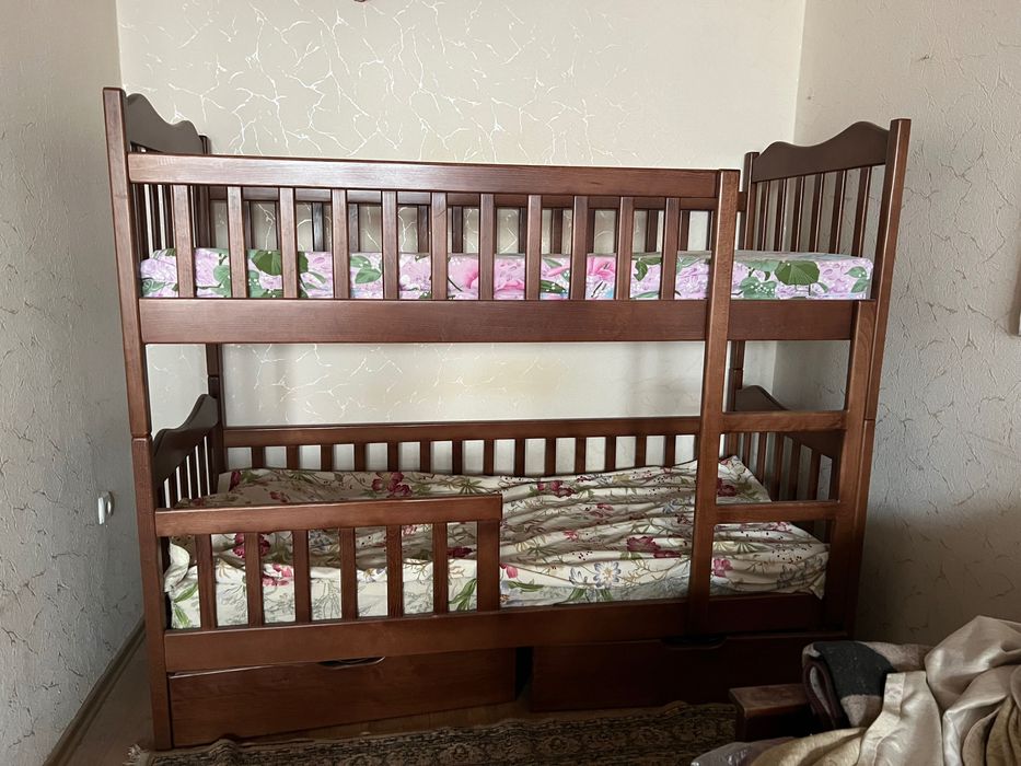 Двоповерхове ліжко букове, самовивіз з північної Салтівки