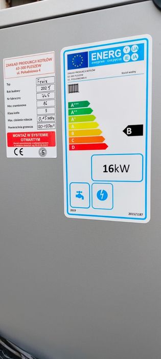 Piec 16kW Drewno Węgiel