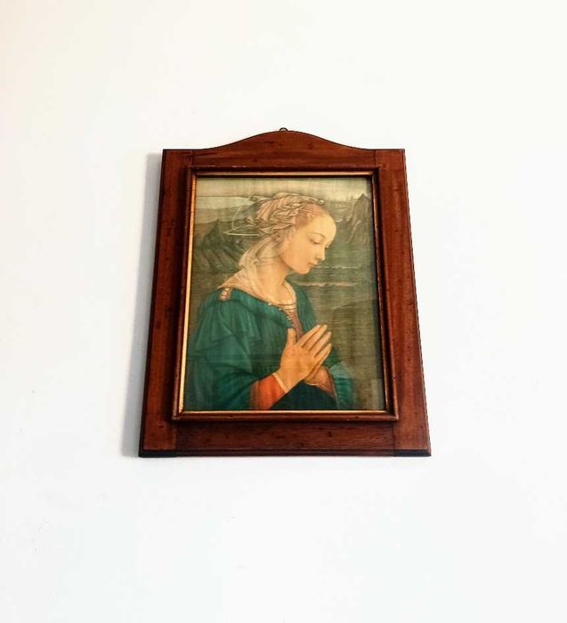 Quadro com reprodução da pintura de Madonna de Fra Filippo Lippi