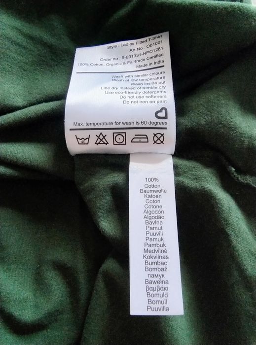 Damska koszulka ekologiczna XL