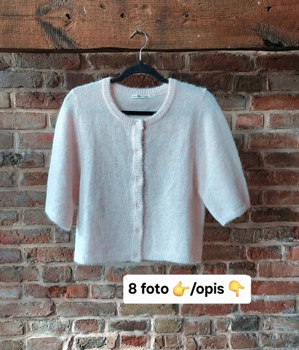 Kardigan z krótkim rękawem. Fason oversize. S/M