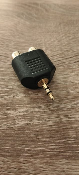 Adapter mini jack na 2 x cinch przejściówka