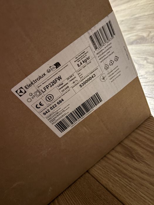 Okap ELECTROLUX LFP326FW Biały 410m3/h 69dB klasa C