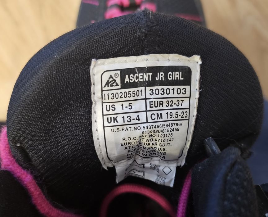 Rolki, łyżworolki ASCENT, rozm. regulowany 32,33,34,35,36,37