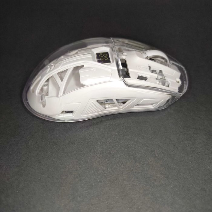 Rato Transparente RGB FreeWolf A2 PAW3212 com Display de bateria