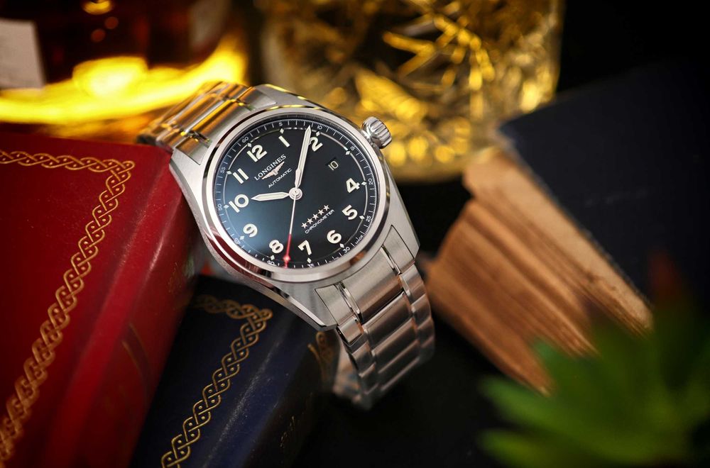 Longines Spirit Prestige Edition 40 mm L38104539 Luksusowy Zestaw Pilot Zegarek Męski Automatyczny