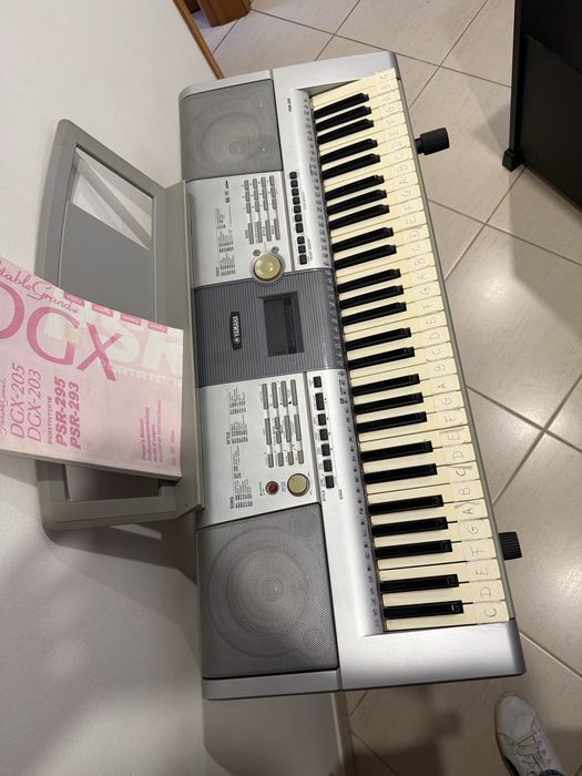 Teclado Yamaha PSR-295 + Suporte + Fonte Original + Manual