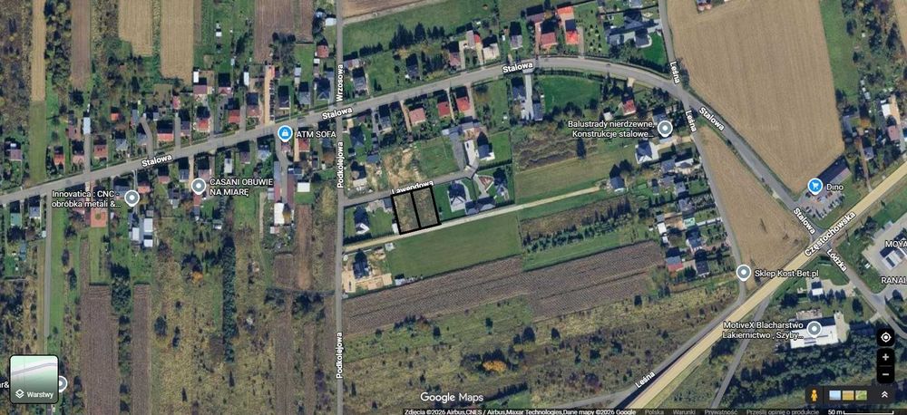 Sprzedam działkę budowlaną o pow. 815 m², Rudniki ul. Lawendowa – pohled 3