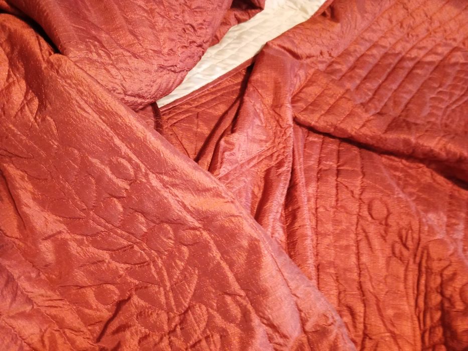 Edredom leve para cama grande casal 2.60x2.40 tom tijolo