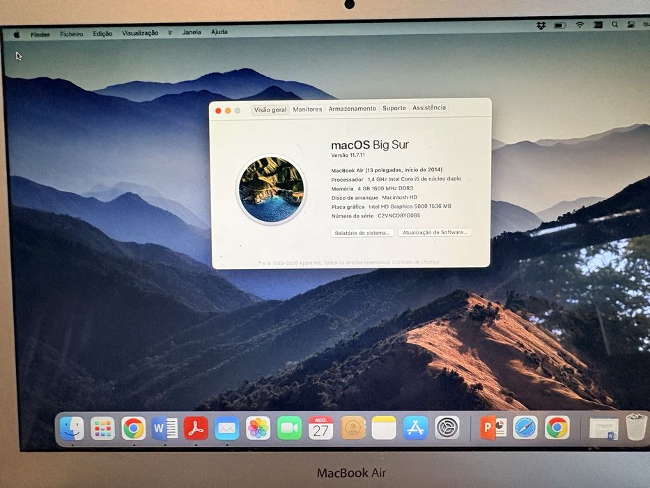 MacBook Air 13” 2014 – Intel Core i5 – Muito bom estado