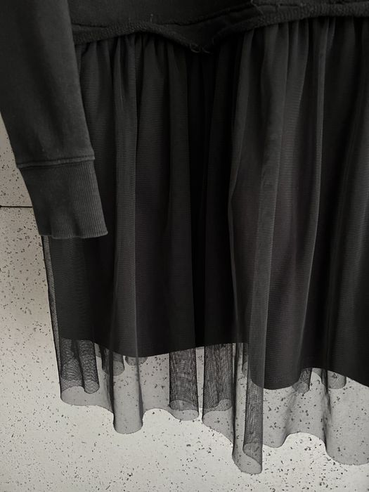 Sukienka dresowa z tiulem tiul czarna Zara rozmiar 134 / 9 lat