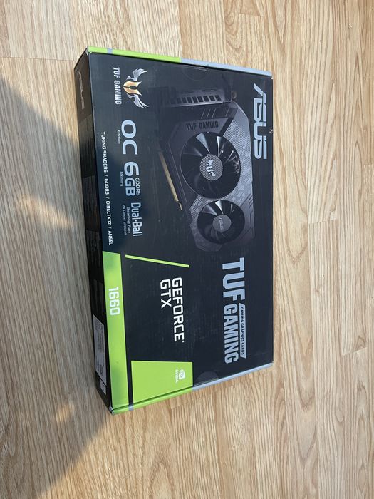 ASUS TUF Gaming GeForce GTX 1660 на 6GB відеопам’яті.