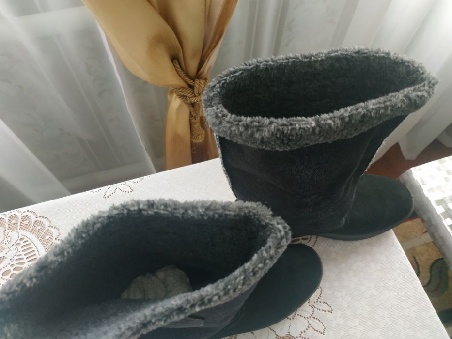 Сапоги женские зимние замшевые 37 размер