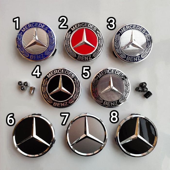 колпачки ковпачки заглушки  в диски Mercedes Мерседес