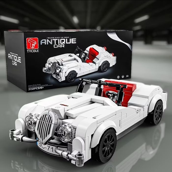 Вінтажна класична та спортивна модель автомобіля 302 деталі