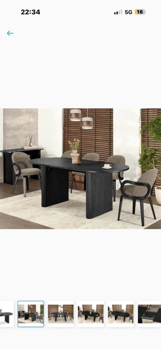 Stol owalny rozkladany