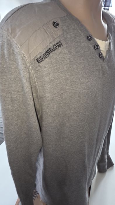 George sweter męski szary XL bawełna