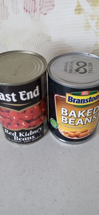 Фасоль консервированная и цветная в пакете ,чечевица