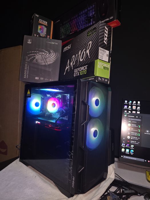 2x GAMING COM TUDO INCLUIDO, Ryzen 6 cores, 1070 8gb, 1660 super nvidia, 16gb ram, pack periféricos novos