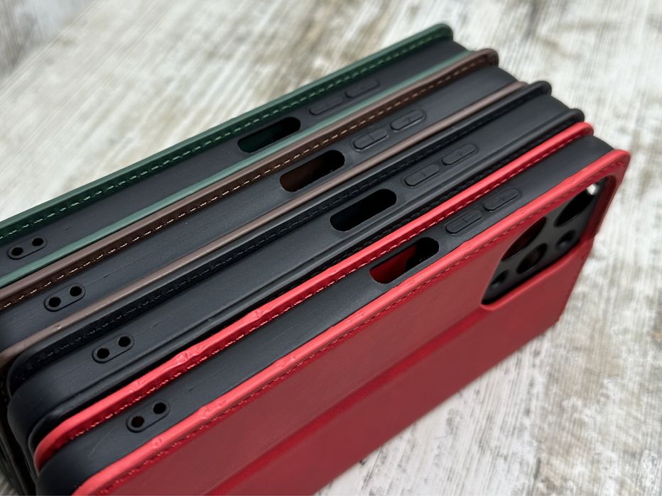 Прошитый чехол - книжка на Xiaomi Redmi 12/ 13. На магните