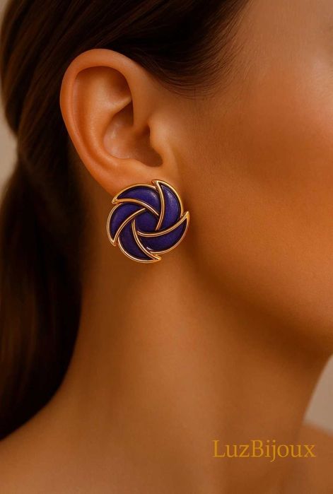 Brincos Folhas Violeta