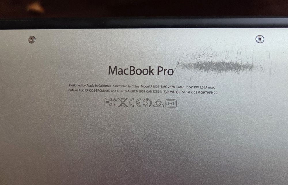 MacBook Pro Air 13" A1502