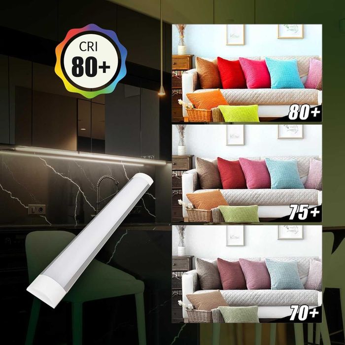 Foco Led Bancada WC Cozinha 120CM 3Modos 3000/4000/6000K - 4000Lm