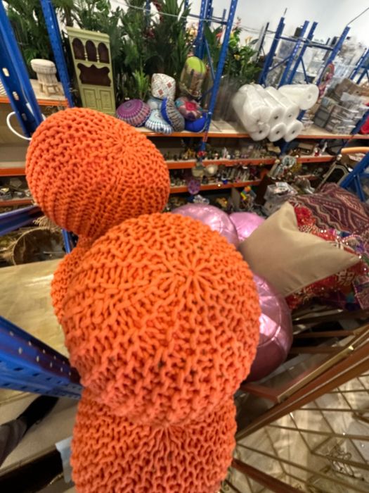 Pufa plecione dziergana (11szt)