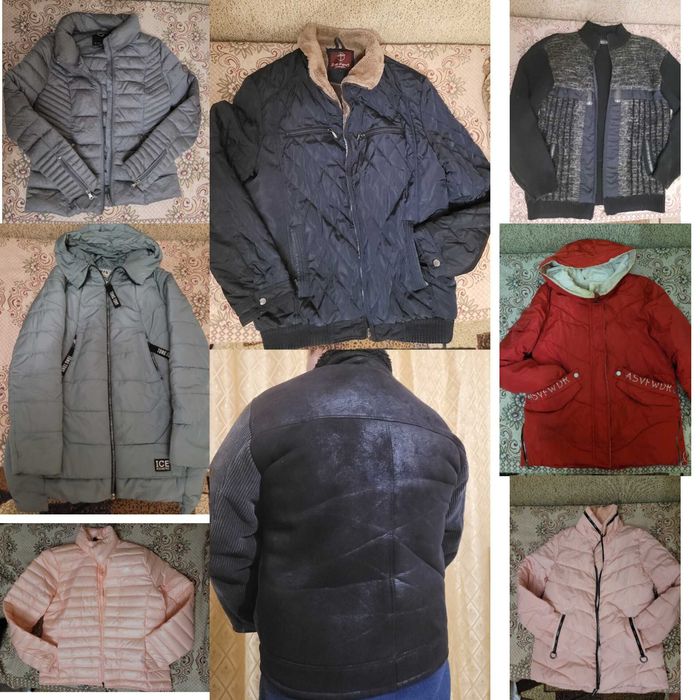 Курточки жін 42/44/46, чолов 48-50р