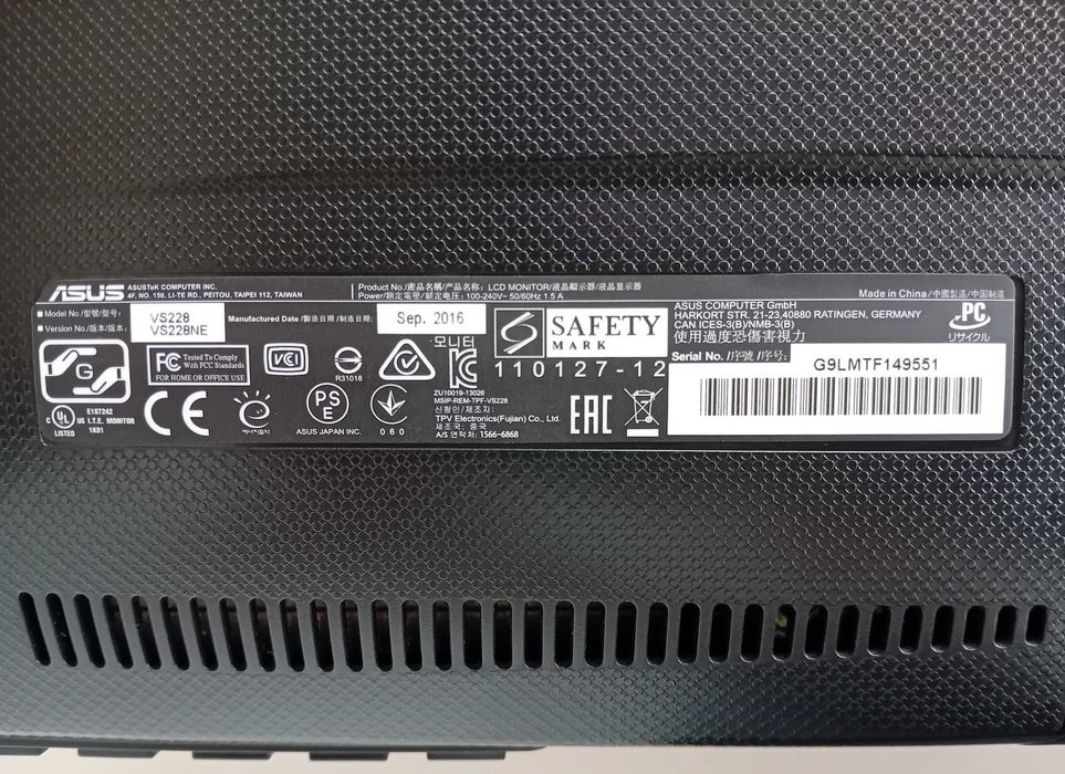 (LER DESCRIÇÃO) Monitor Asus VS228NE 21.5" Full HD