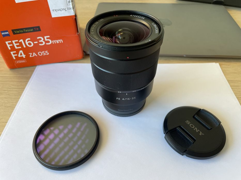 Sony zeiss 16-35 f4 bardzo dobry stan z filtrem