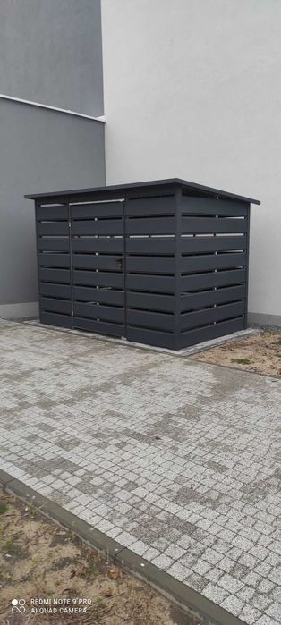 Wiata Śmietnikowa z Panela Do Wyboru Kolor