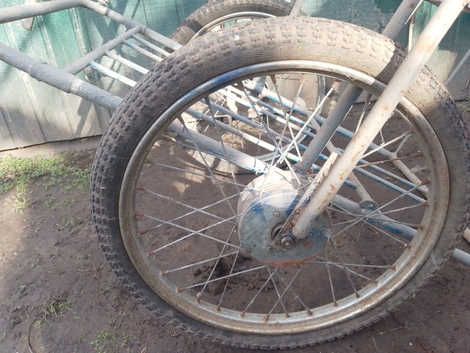 Тачка прицеп для мотоблока велосипеда