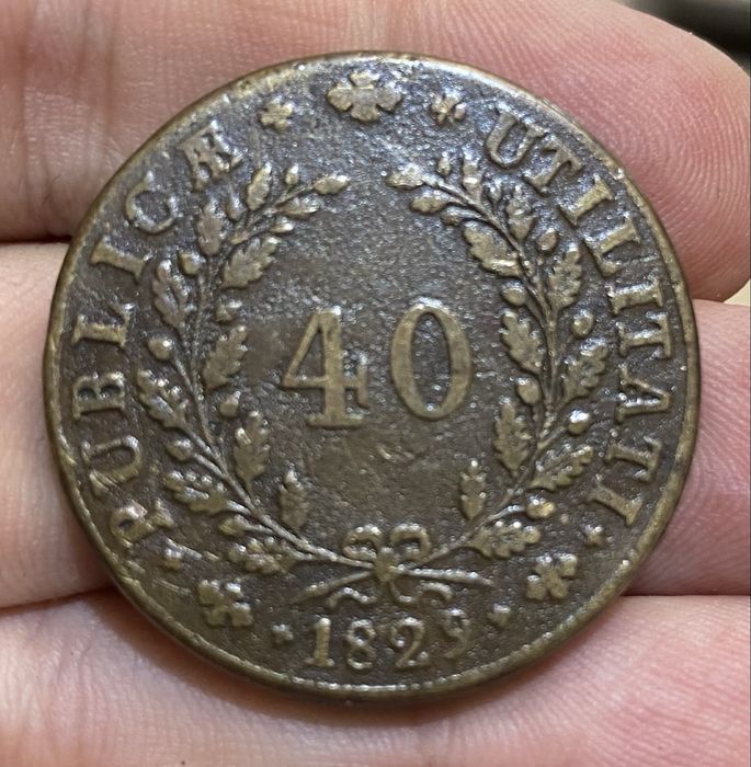 40 Reis Coin D MIGUEL I - 1829