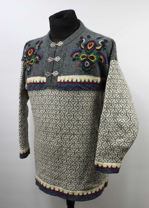 Bouviac męski wełniany sweter rozmiar M