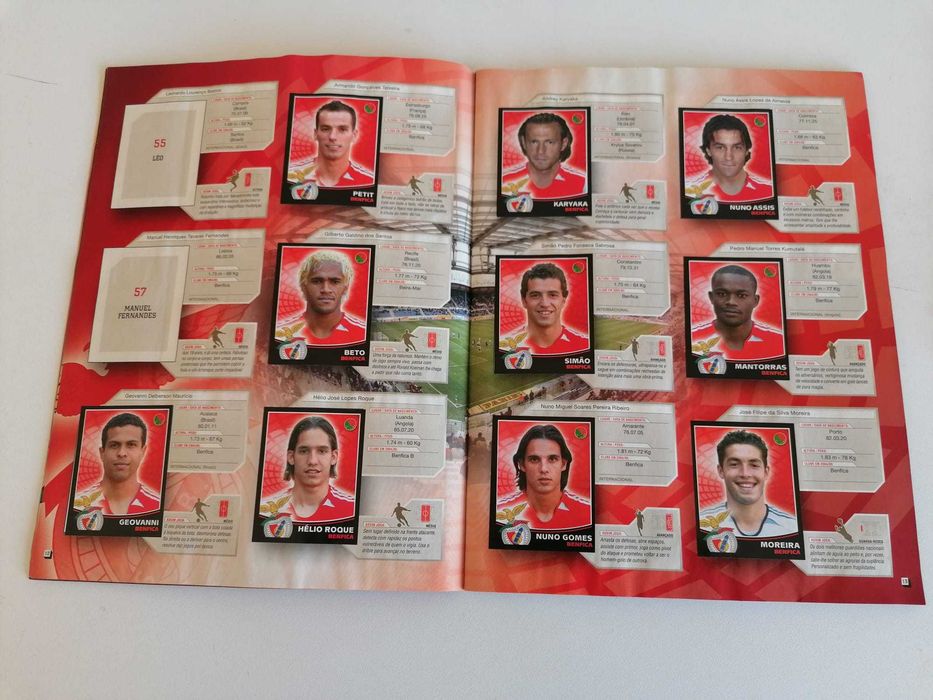 2 Cadernetas Panini Futebol 2005/06