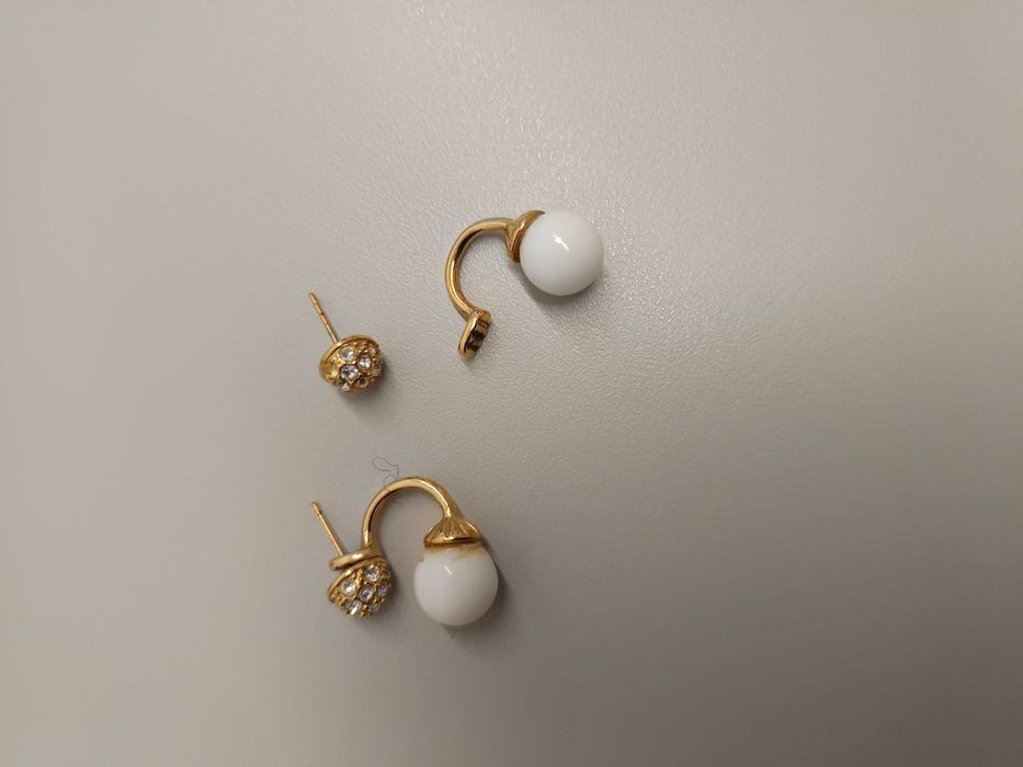 Conjunto Novo, Fio, pendente vidro de Murano (Itália) e Brincos duplos