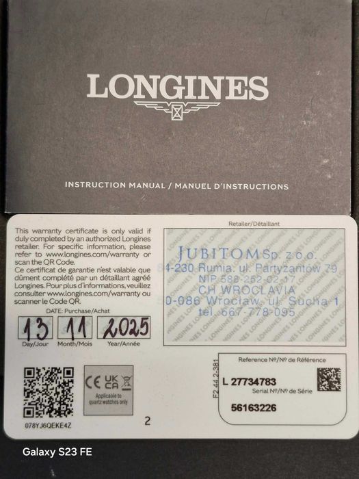 Longines Master Collection Chronograph full set Ref : L2.7734783  JUBITOM