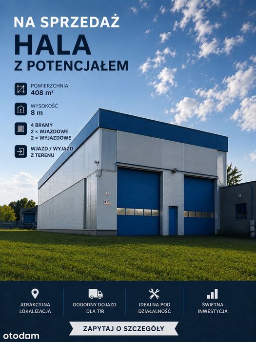 Hala/Magazyn,532m2,Sosnowiec,pow.działki 2814m2