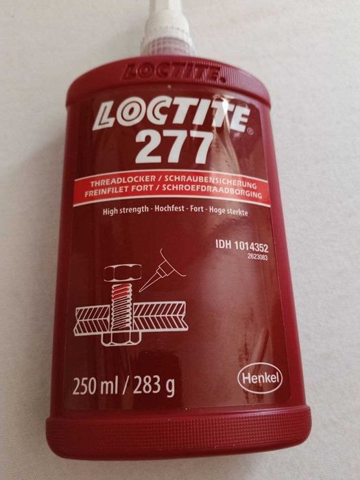 LOCTITE 277 w opakowaniu 250 ml klej anaerobowy( 4szt  gratis aktywator)