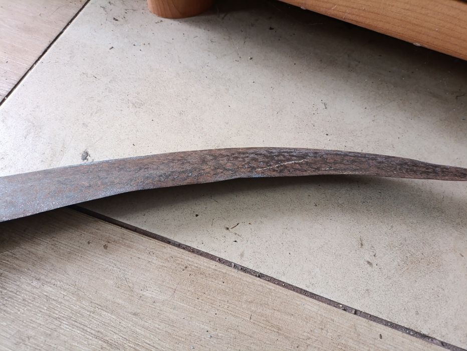 Stara Kosa ręczna PRL 70 cm zdrowe ostrze