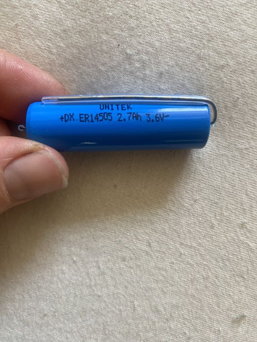 Аккумулятор з пелюстками під пайку 3,6 v unitek er 14505