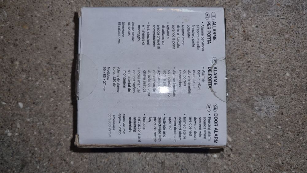 Alarme para portas magnético com chave