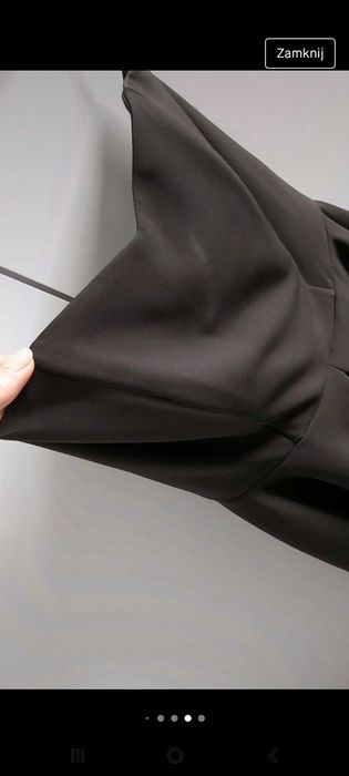 Mała czarna sukienka na imprezę, studniówkę, wesele elegancka