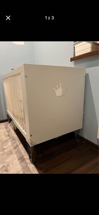 Łóżeczko dziecięce w stylu glamour