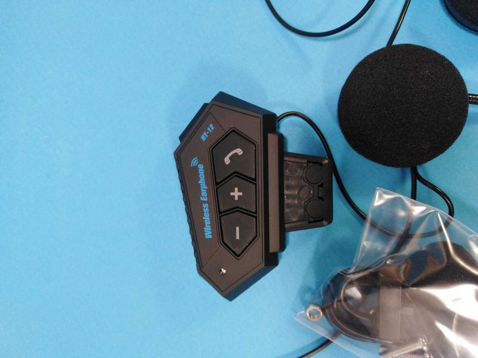 Мотогарнитура Bluetooth BT12 FLEX влагозащищенная (Stereo, 500mAh)